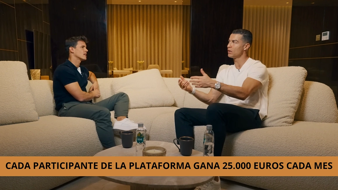 Cristiano Ronaldo: Hemos lanzado una nueva plataforma que ofrece a cada participante en España la posibilidad de ganar 25.000 euros al mes.